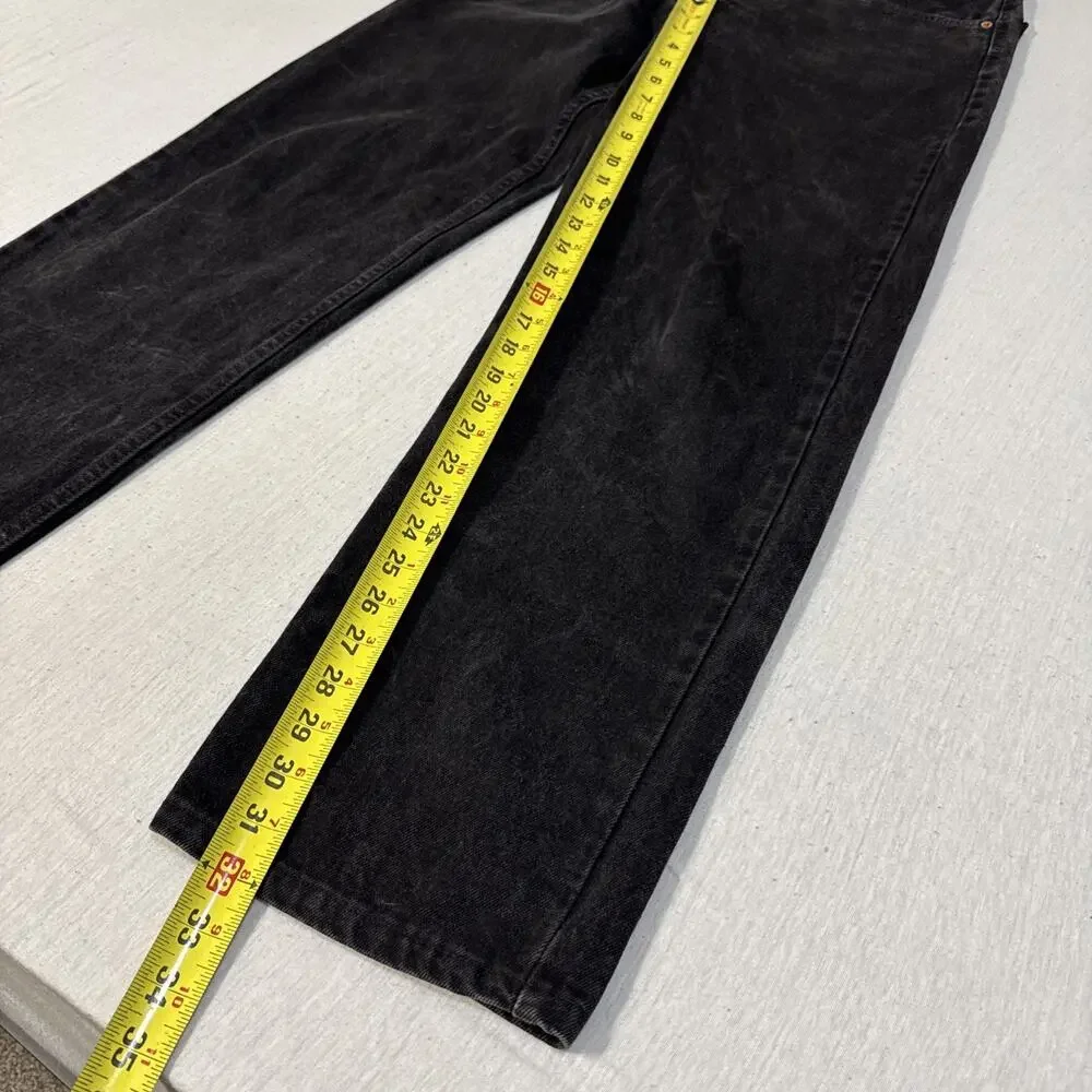 Vintage Levis 550 Relaxed Fit Black Jeans Made in USA 34x32 550-0260 1997